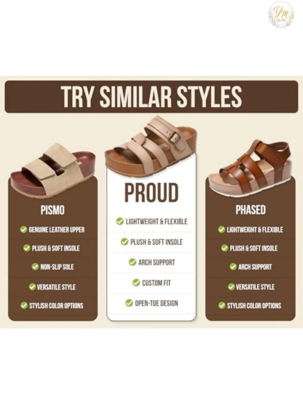 Women's Strappy Wedge Platform Sandals with Plush Insole, Non-Slip Sole,